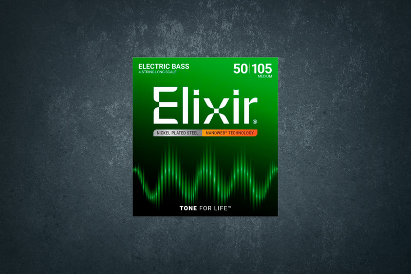 Струны Elixir 14102 Nanoweb Medium Longscale для бас-гитары
