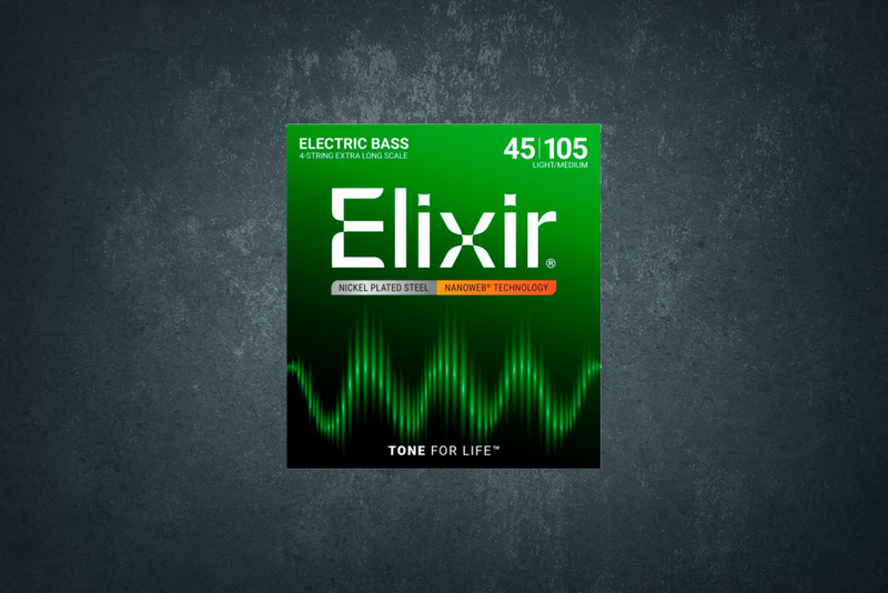 Струны Elixir 14087 Bass Strings 45-105 NanoWeb X-Longscale Medium