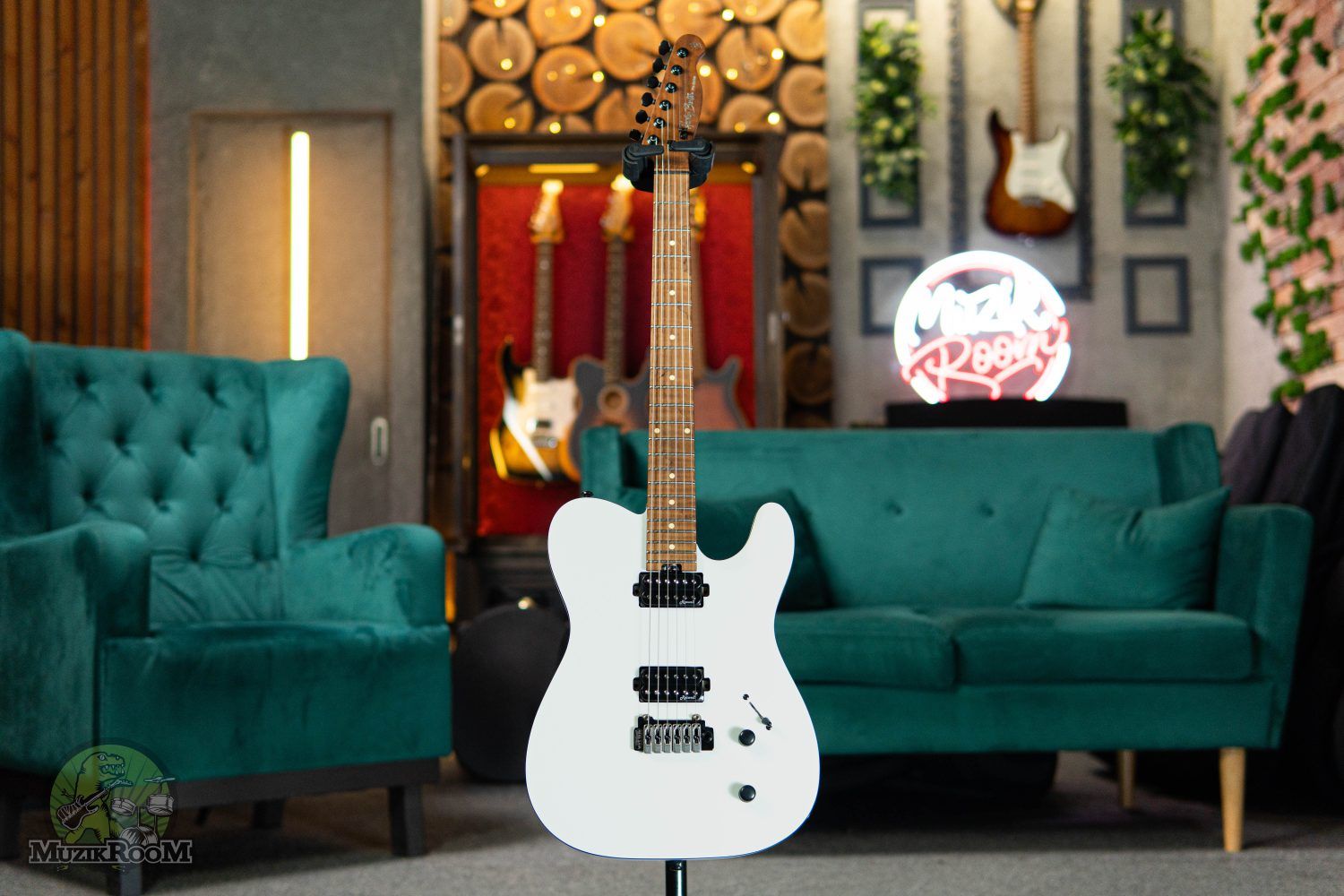 Harley Benton Fusion-T HH Roasted White matte