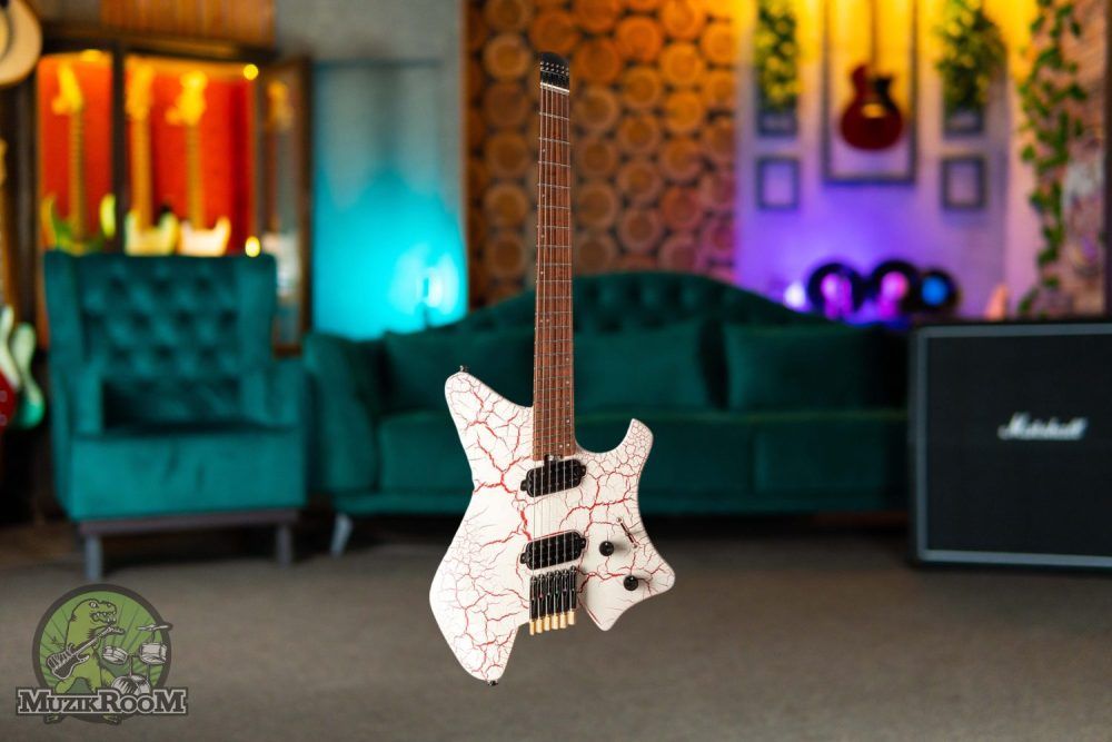 Eart Guitar GW-6F White-Red Crackle