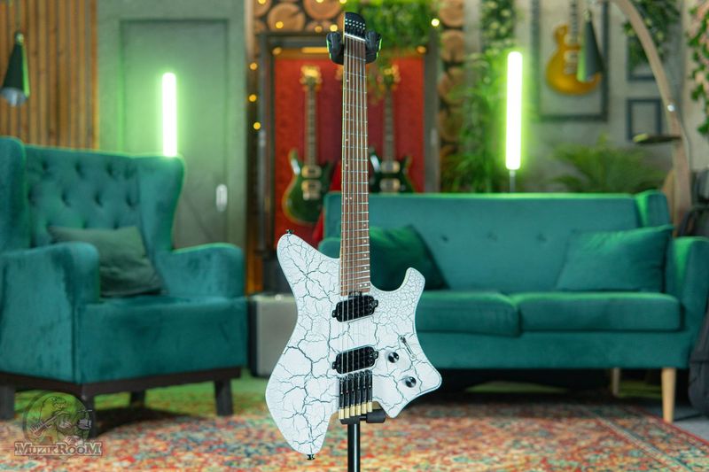 Eart Guitar GW-6F White-Black Crackle
