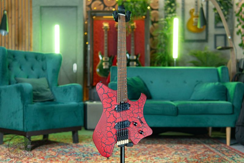 Eart Guitar GW-6F Red-Black Crackle