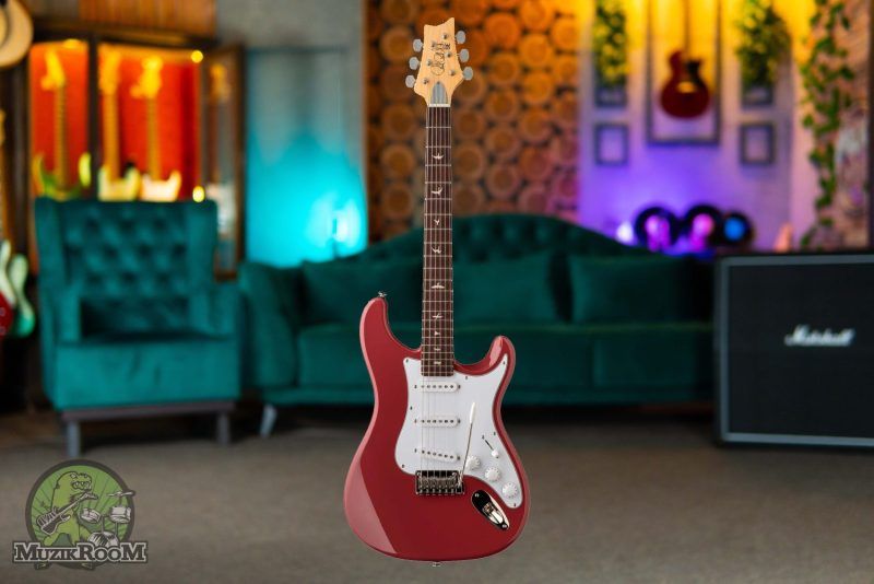 PRS SE Silver Sky Derby Red