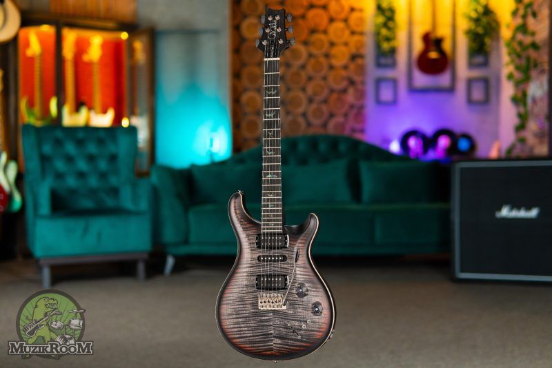 PRS Modern Eagle V Charcoal Tri-Colour Burst Satin