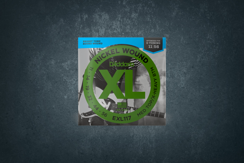 D'Addario EXL117 11-56 Drop Nickel Wound Drop D Tuning