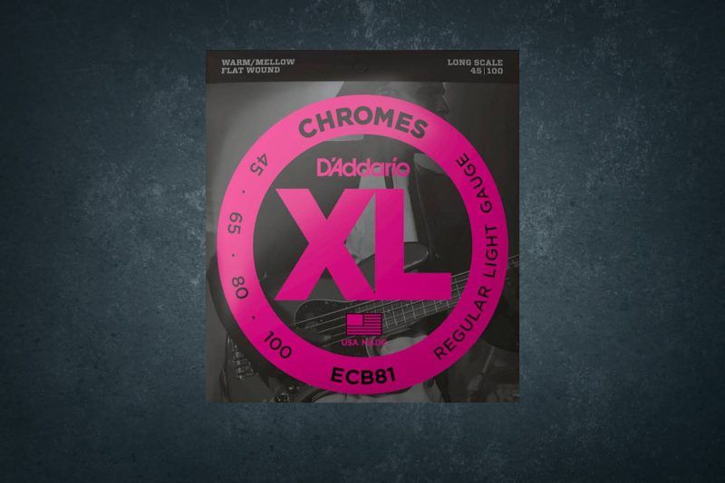 D'Addario Bass Chromes Flat 45-100 45-65-80-100, ECB81