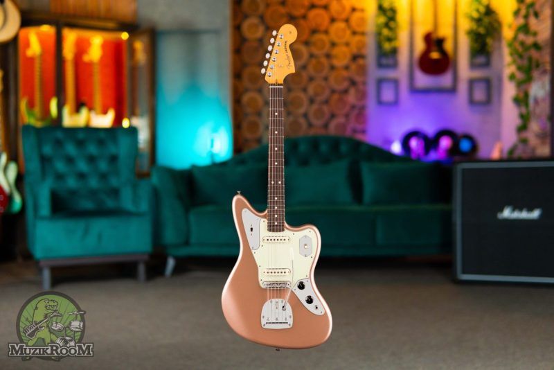 Fender American Professional Classic Jaguar RW Faded Firemist Gold