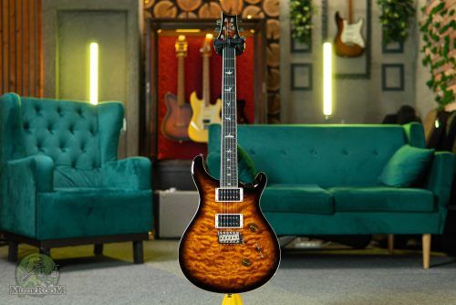 PRS SE Custom 24 Quilt Black Gold Burst