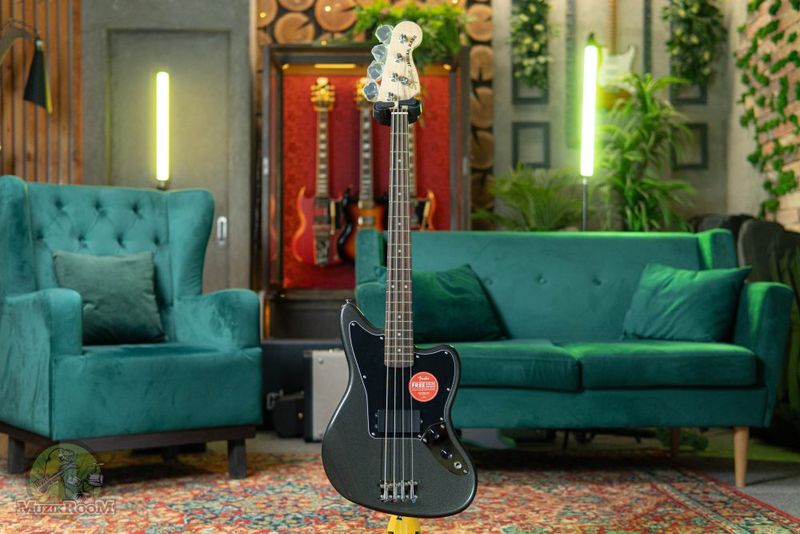 Squier Affinity Series Jaguar Bass H LRL Charcoal Frost Metallic