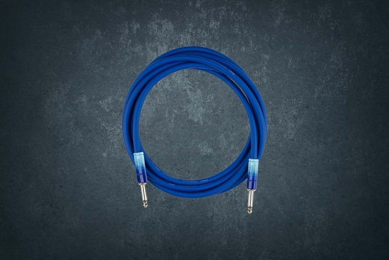 Fender Ombré Instrument Cable 3 m Belair Blue, гитарный кабель