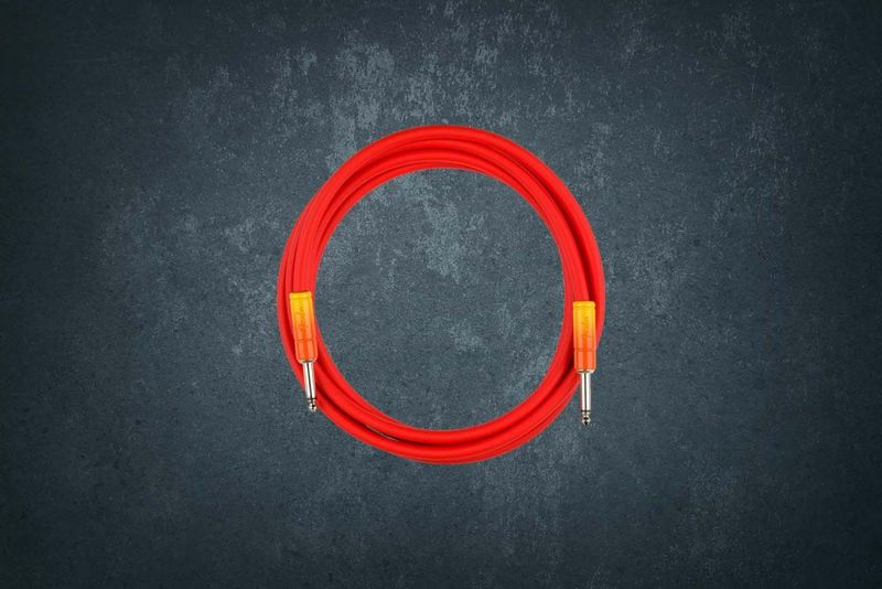 Fender Ombré Instrument Cable 3 m Tequila Sunrise, гитарный кабель