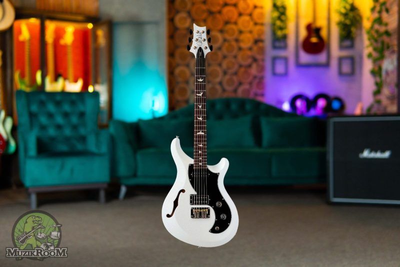 PRS S2 Vela Semi Hollow Satin Pearl White