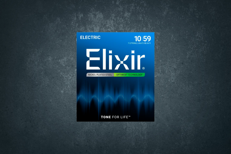 Elixir 19074 Optiweb Light/Heavy 7-String Electric, 10-59