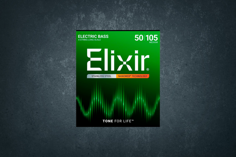Elixir 14702 Stainless Steel Medium Bass, 50-105