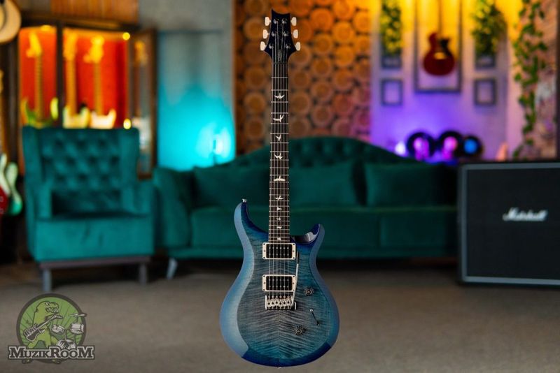 PRS S2 Custom 24 Faded Gray Black Blue Burst