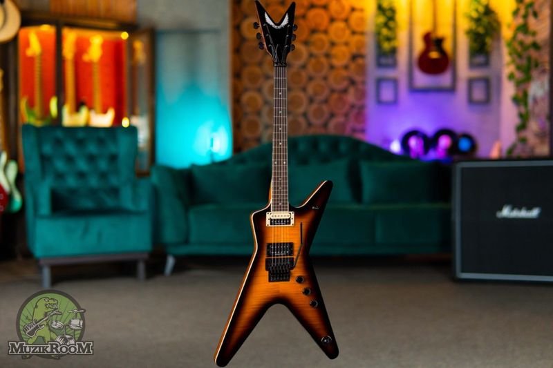 Dean Guitars ML 79 Floyd Flame Top Duncan Trans Brazilia