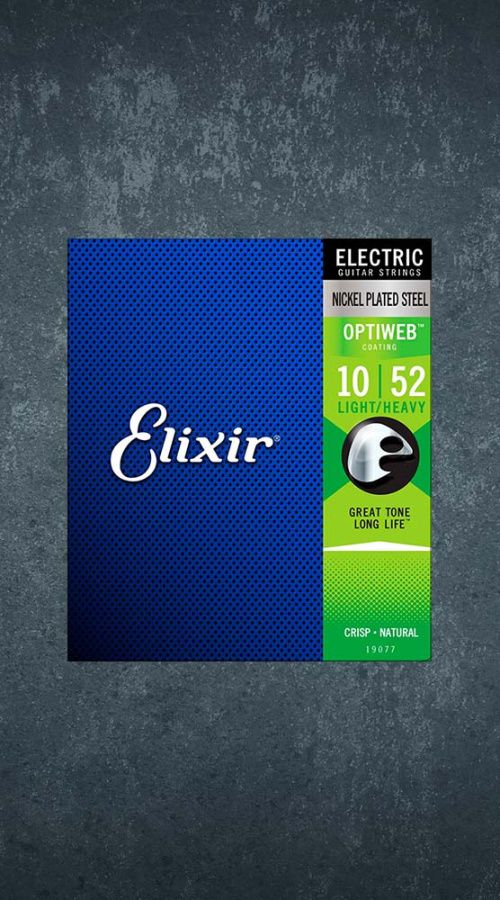Струны Elixir 19077 Optiweb Light/Heavy, 10-52