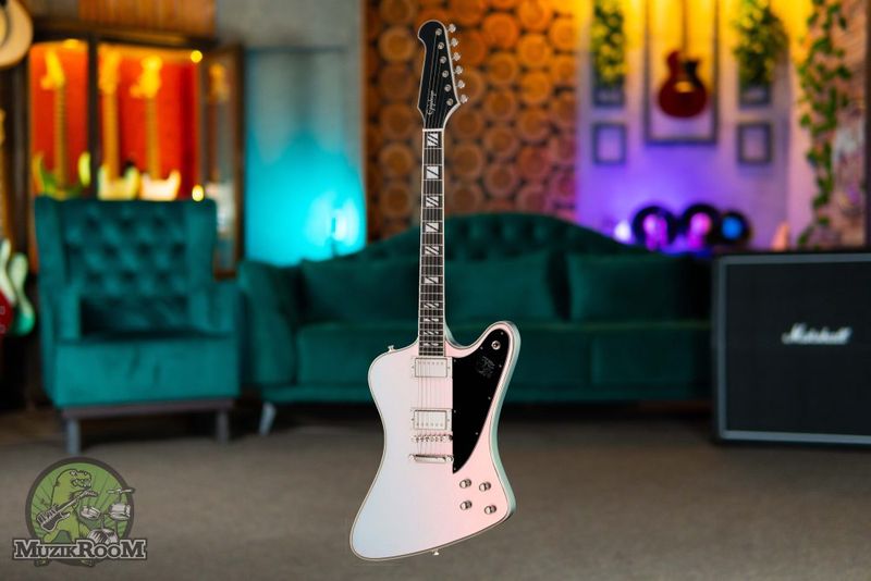 Epiphone Futura Firebird Custom Quicksilver Shift