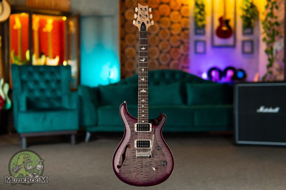 PRS CE 24 Semi-Hollow Faded Gray Black Purple Burst