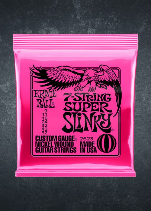 Ernie Ball 2623 9-52 Super Slinky Guitar 7-Strings