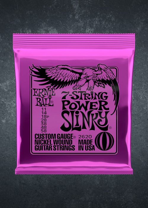 Ernie Ball 2620 11-58 Power Slinky Guitar 7-Strings