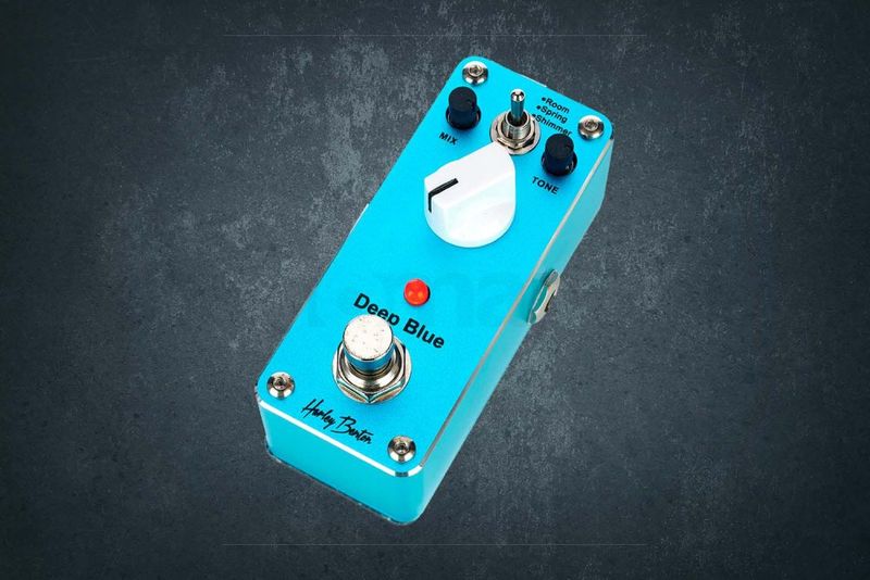 Harley Benton MiniStomp Deep Blue, педаль эффектов