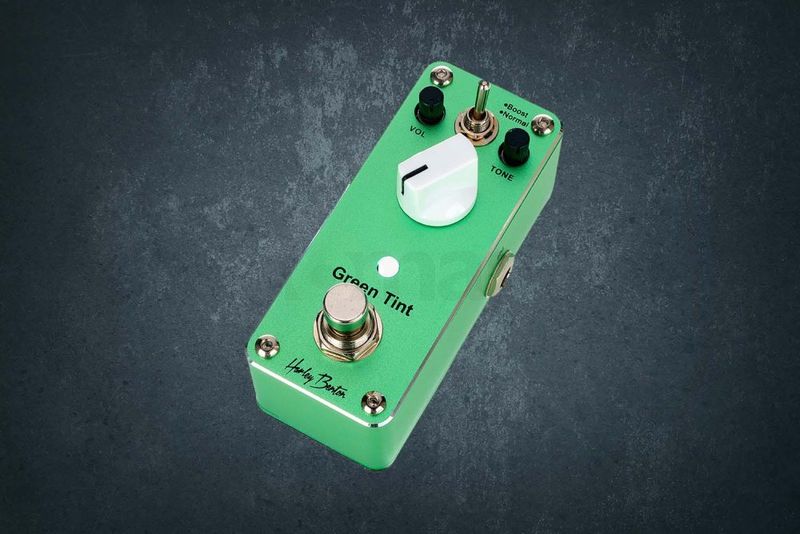 Harley Benton MiniStomp Green Tint, педаль эффектов