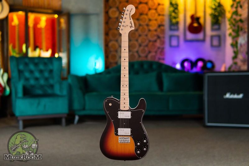 Fender MIJ Trad 70s Telecaster Deluxe 3-Colour Sunburst, электрогитара