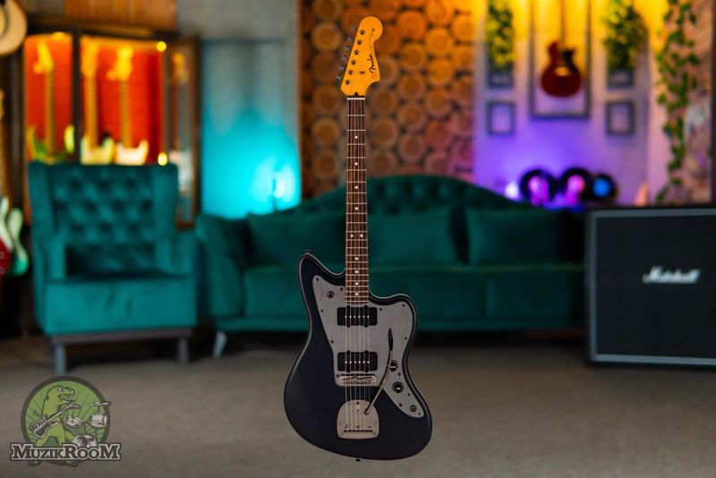 Fender MIJ Hybrid II Jazzmaster Matte Phantom Black, электрогитара