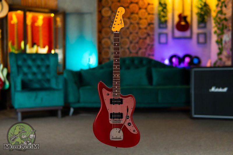 Fender MIJ Hybrid II Jazzmaster Matte Aereo Red, электрогитара