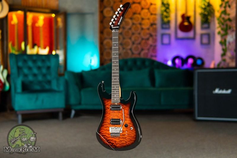 Kramer Guitars The 84 HH Quilt Orange Burst