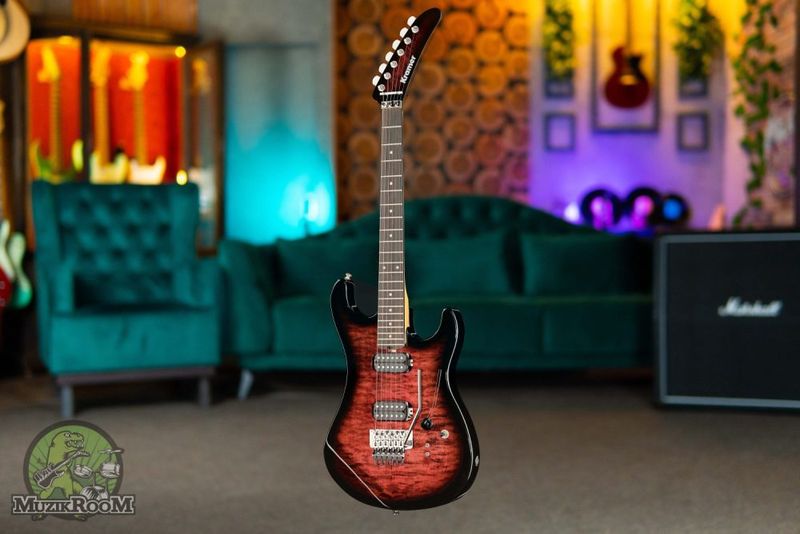Kramer Guitars The 84 HH Quilt Magenta Burst