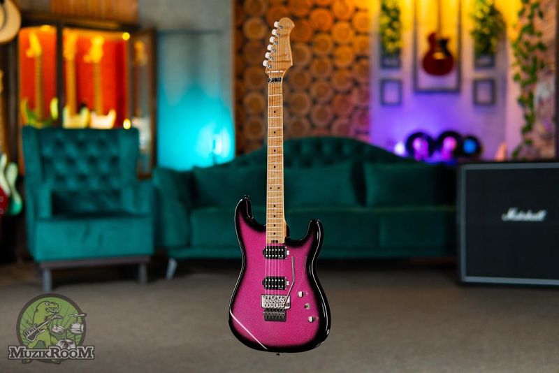 Harley Benton ST-80FR MN HH Pink Sparkle Burst
