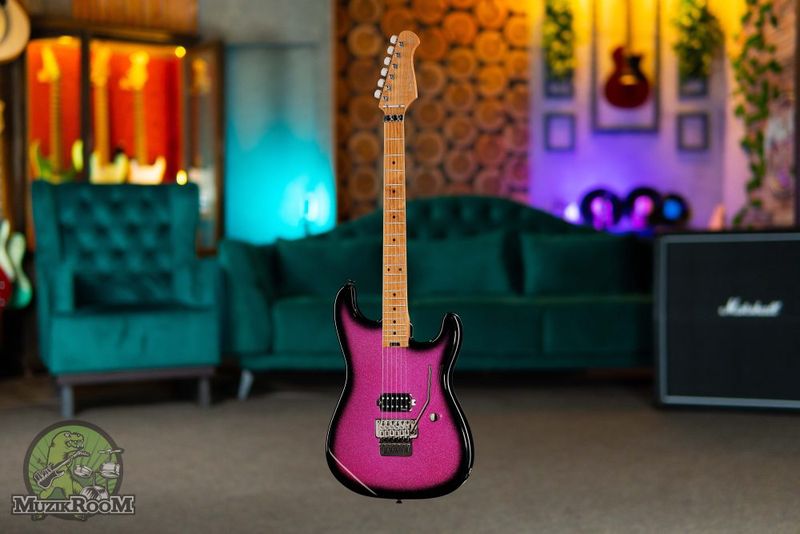 Harley Benton ST-80FR MN Pink Sparkle Burst