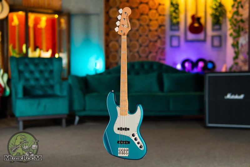 Squier Classic Vibe Active 70s Jazz Bass MN PPG Ocean Turquoise, бас-гитара
