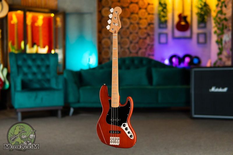 Squier Classic Vibe Active 70s Jazz Bass MN BPG Mocha, бас-гитара