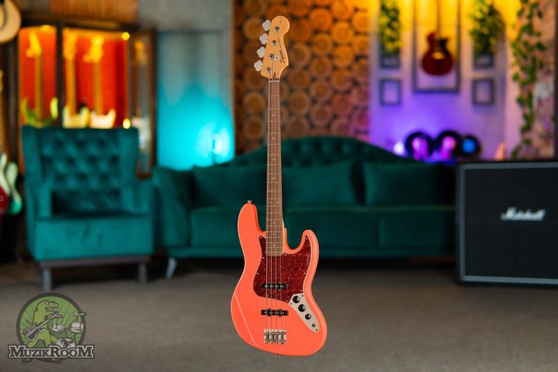 Squier Classic Vibe 60s Jazz Bass LRL TSPG Tahitian Coral, бас-гитара
