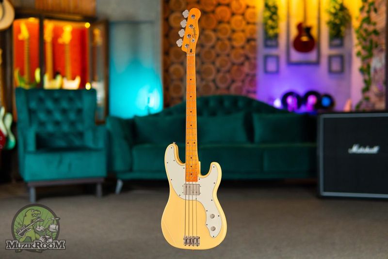 Squier Classic Vibe Tele Bass MN PPG Vintage White, бас-гитара