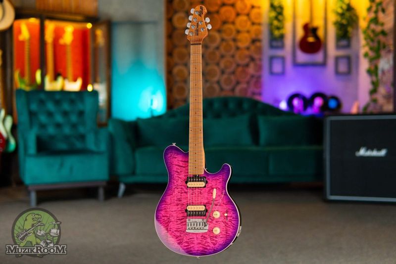 Music Man Axis Super Sport Olallieberry Quilt