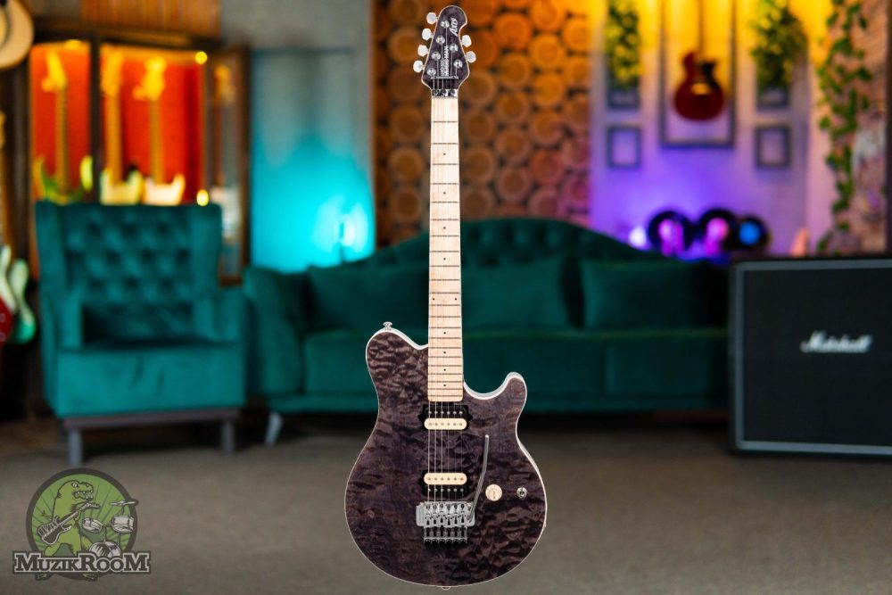 Music Man 30th Ann. Axis Quilt Translucent black