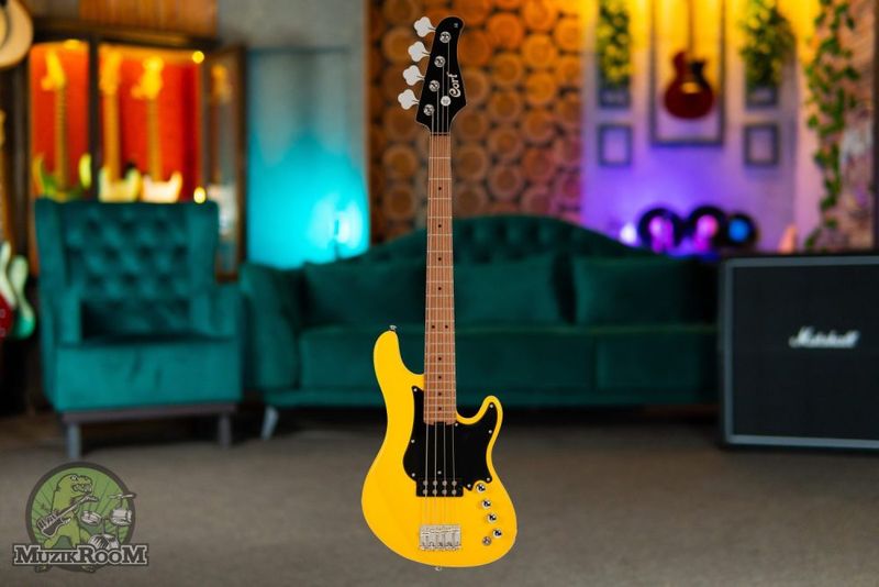 Cort GB Short Scale Yellow Crush