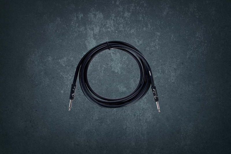 Fender Professional Instrument Cable 3m black, гитарный кабель, 3 метра