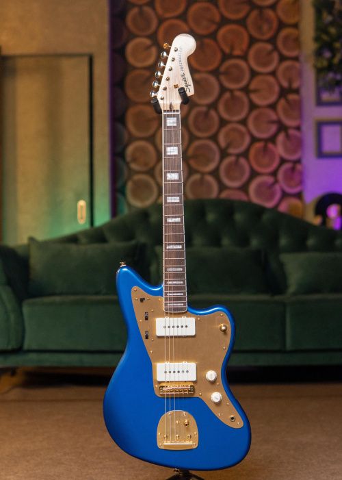 Squier 40th Anniversary Jazzmaster Gold Edition LRL Lake Placid Blue