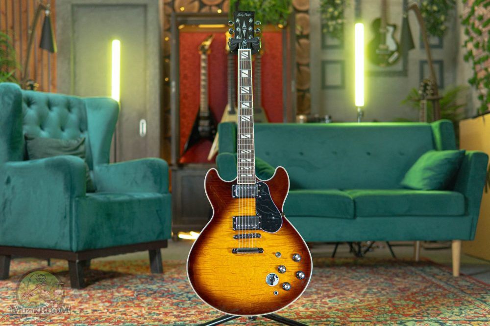 Harley Benton HB-35Plus Rotary Vintage Sunburst
