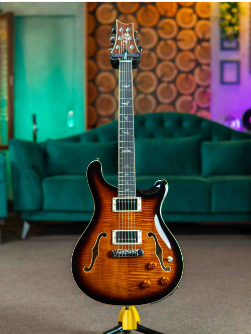 PRS SE Hollowbody II Piezo Black Gold Burst