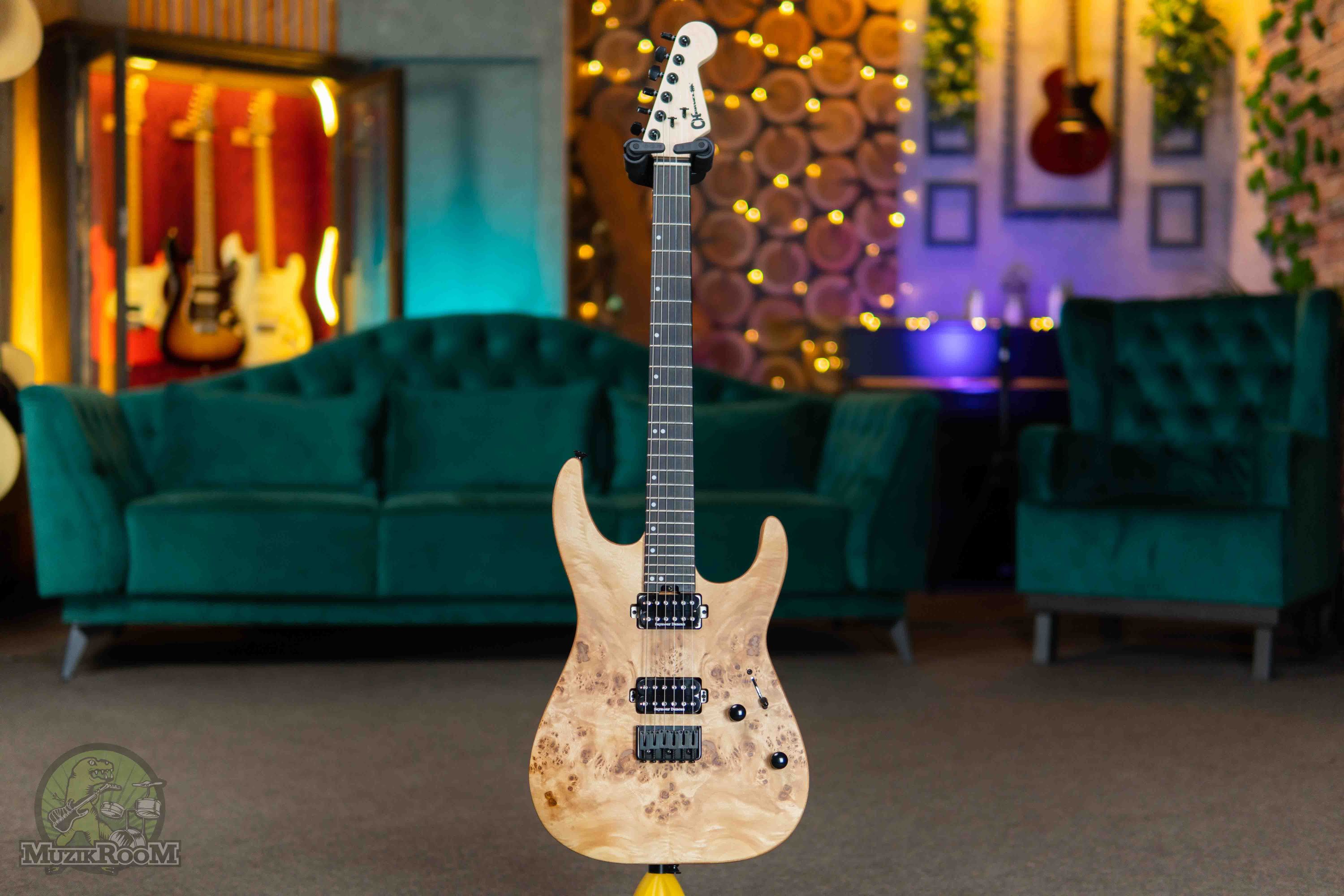 Charvel Pro-Mod DK24 HH HT E Mahogany with Poplar Burl Desert Sand