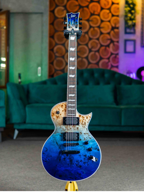 ESP LTD EC-1000 Burled Poplar Blue Natural Fade