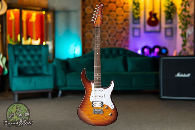 Yamaha Pacifica 212VQM Electric Guitar Tobacco Brown Sunburst