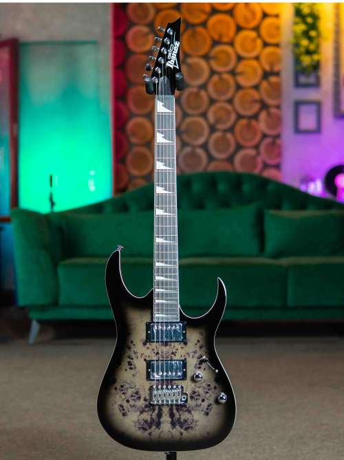 Ibanez GRG220PA1-BKB Transparent Brown Black