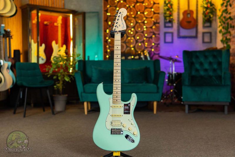 Fender American Performer Stratocaster HSS MN Satin Surf Green